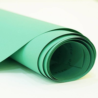 Jumbo Roll Abrasive Green Pet Film For Hook And Loop Sanding Disc Eu26